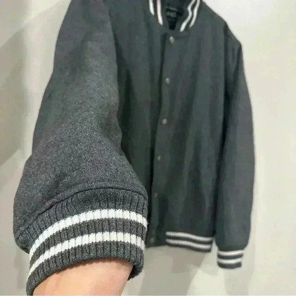 Vintage footlocker wool bomber style jacket size Medium - Picture 2 of 10